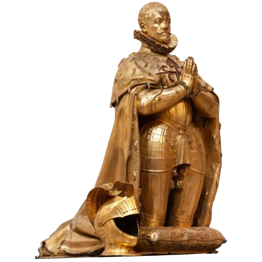 Estatua orante del duque de Lerma. Pompeo Leoni y Juan de Arfe, 1608